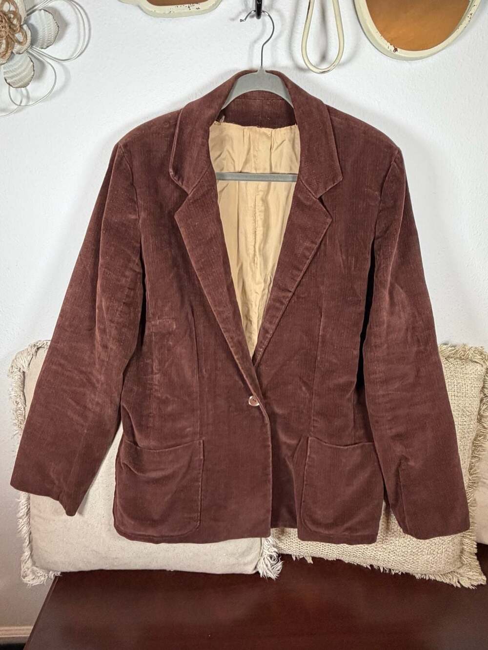 Vintage Brown Corduroy Blazer Jacket